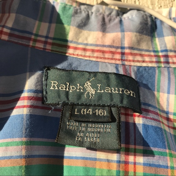 Polo Ralph Lauren Dress Shirt Sz 14-16 EUC - Picture 4 of 7